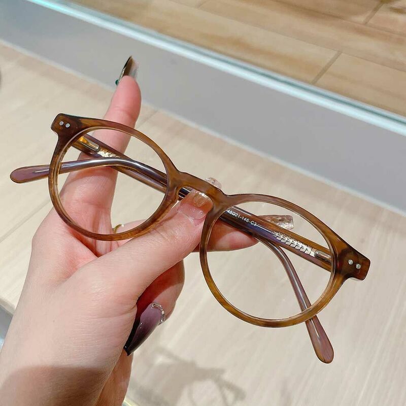 Lucia Round Tortoise Glasses
