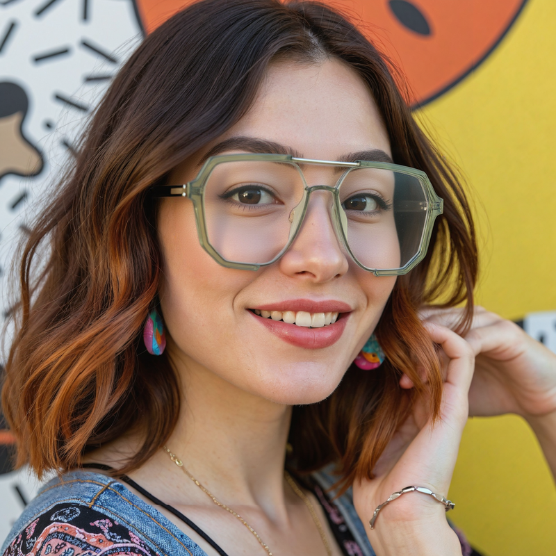 Lunettes de Vue Carter Aviateur Vert