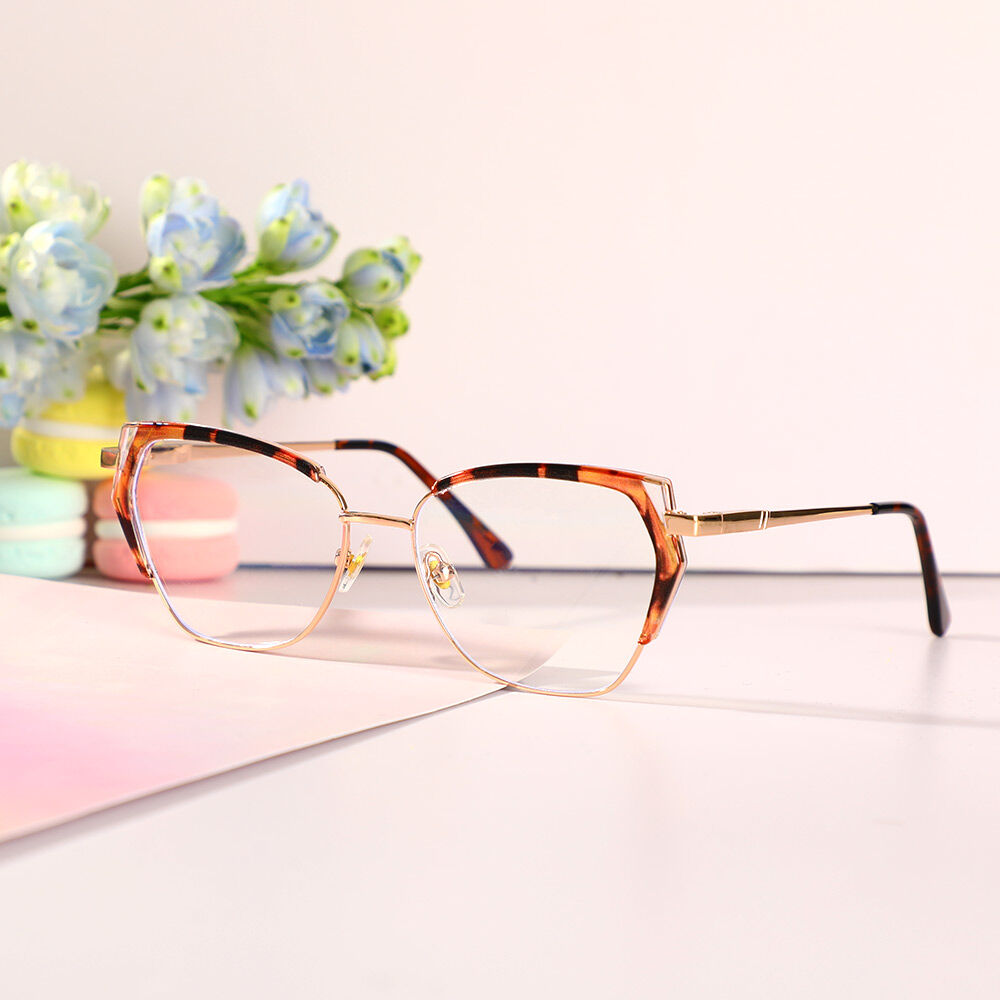 Beardd Cat Eye Schildkröte Brille