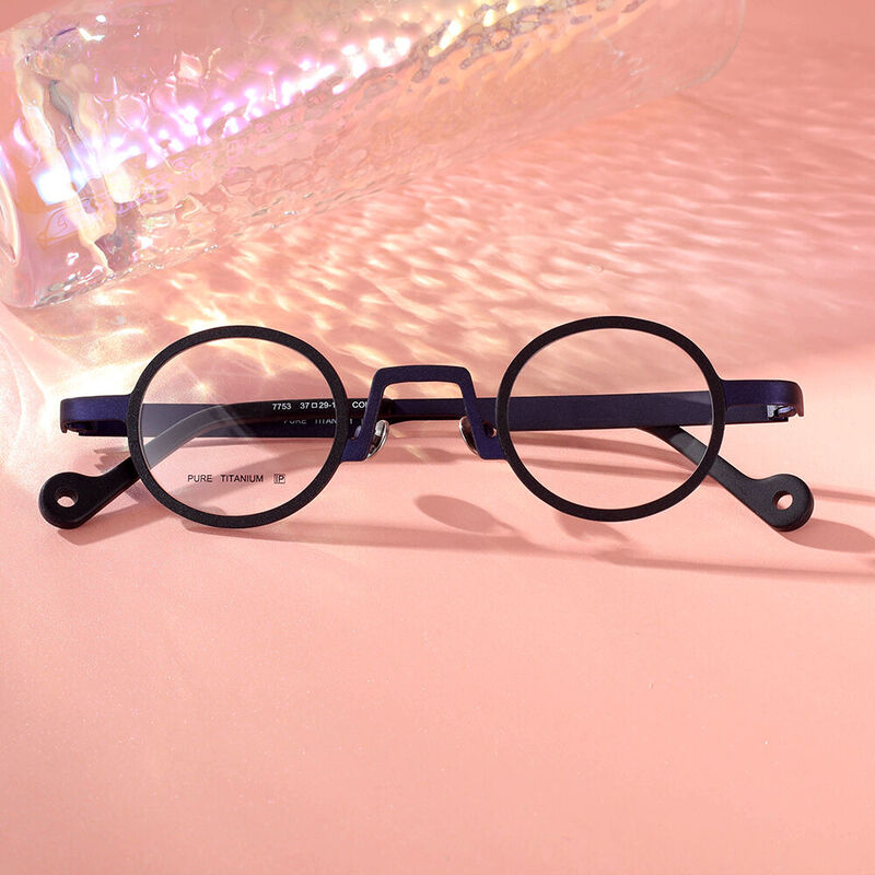 Arro Round Black Glasses