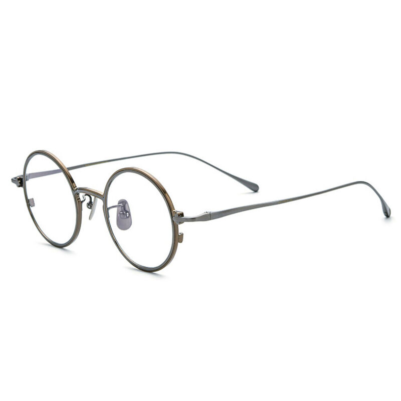 Leopold Round Brown Glasses