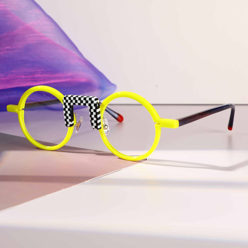 Lunettes de Vue Childe Ronde Jaune