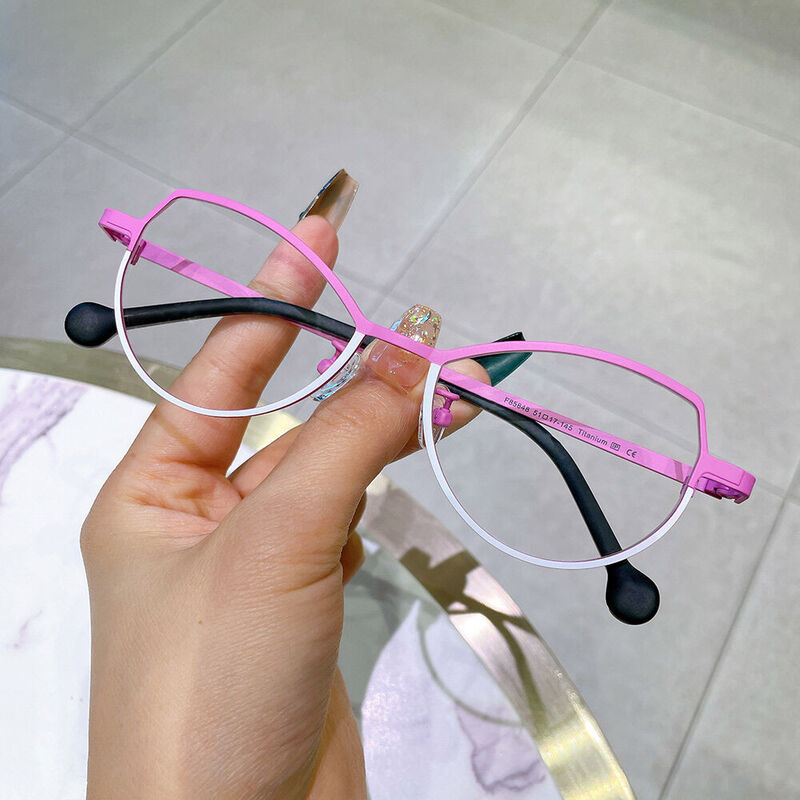 Newman Cat Eye Pink Glasses