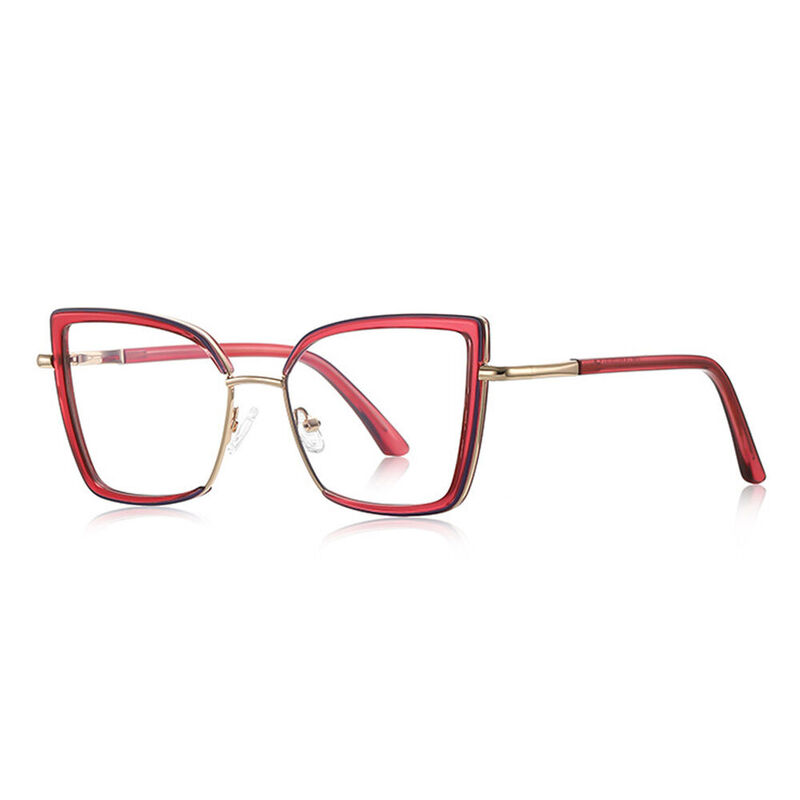 Madeline Cat Eye Purple Glasses