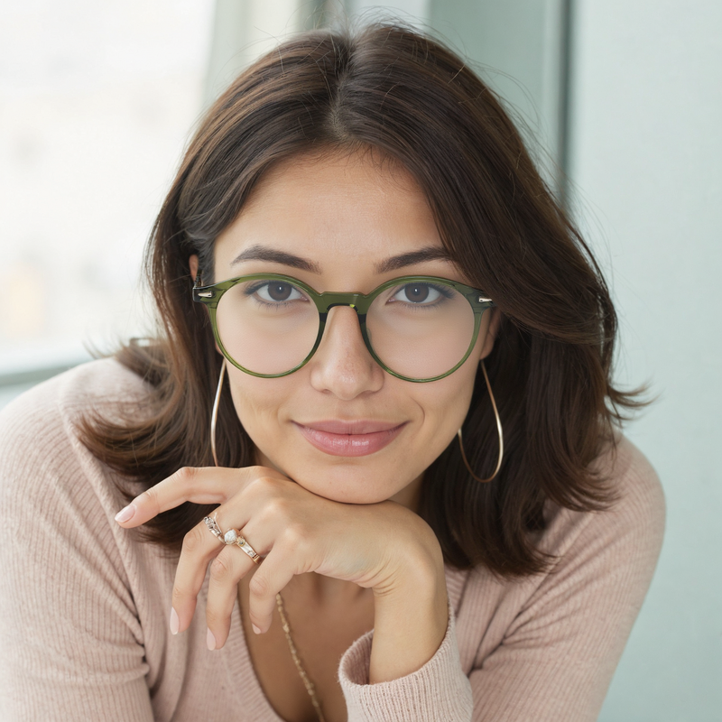 Ogden Runde Grüne Brille