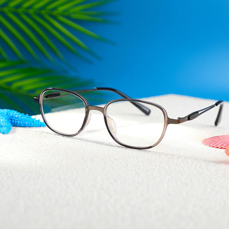 Gafas Graduadas Rectangulares Grises Marjorie