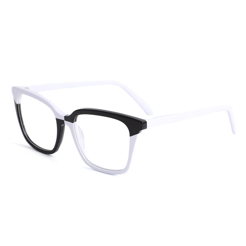 Colbert Quadratische Schwarze Brille