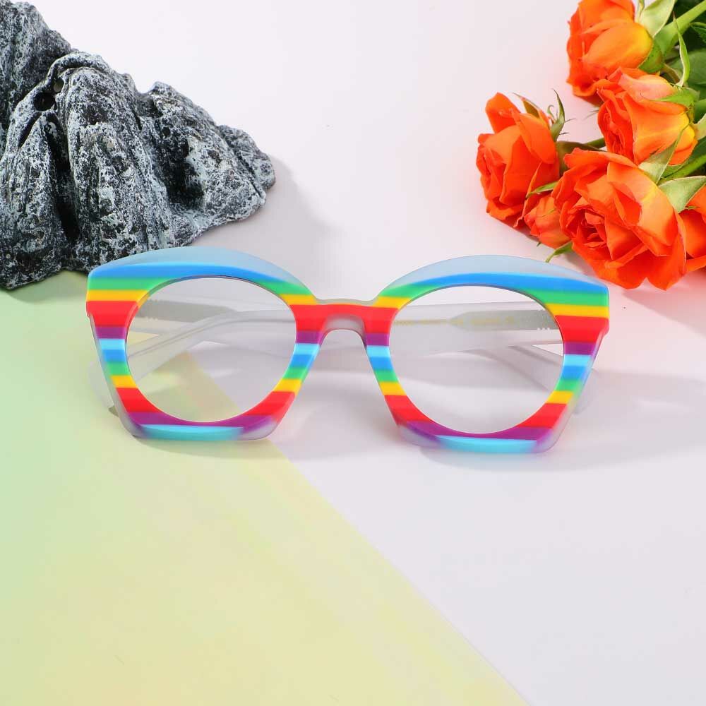 Faithe Cat Eye Mehrfarbige Brille