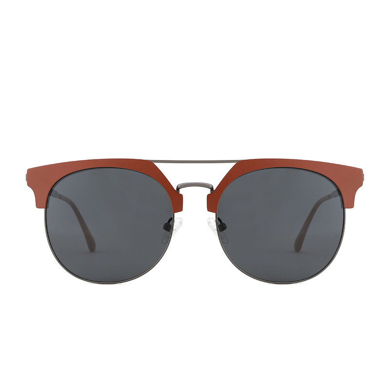 Barkeley Aviator Orange Sunglasses