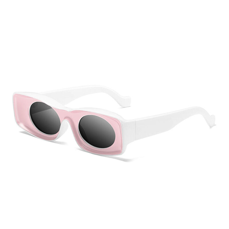 Supernova Rectangle Pink Sunglasses