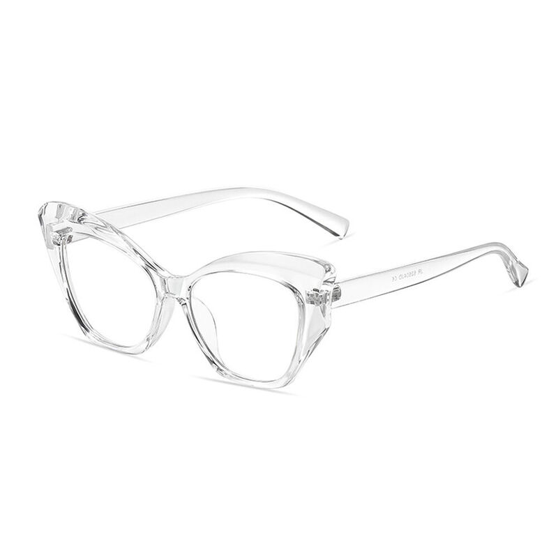 Deduce Cat Eye Clear Glasses