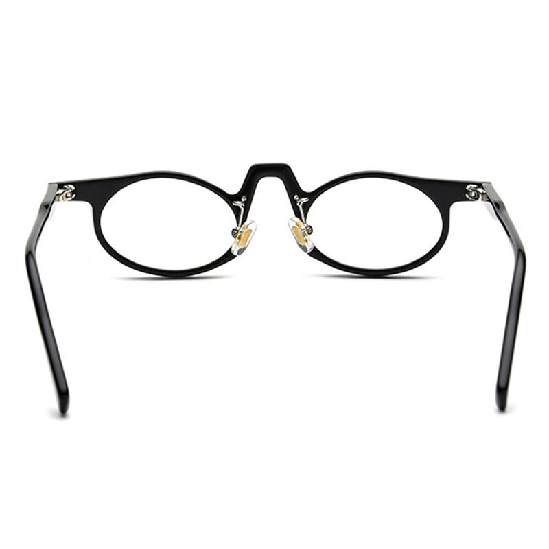 Conroy Oval Black Glasses