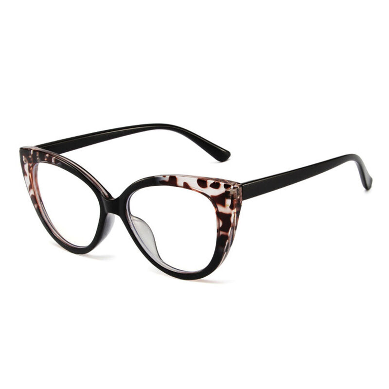 Grote Cat Eye Leopard Glasses