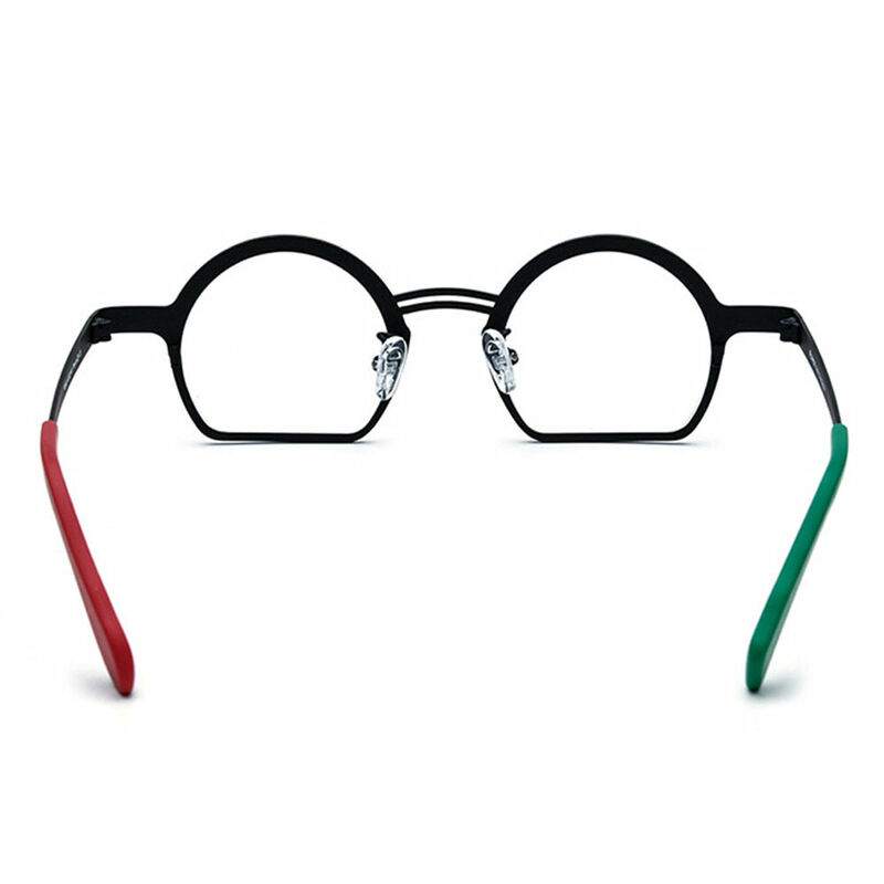 Quille Round Black Glasses