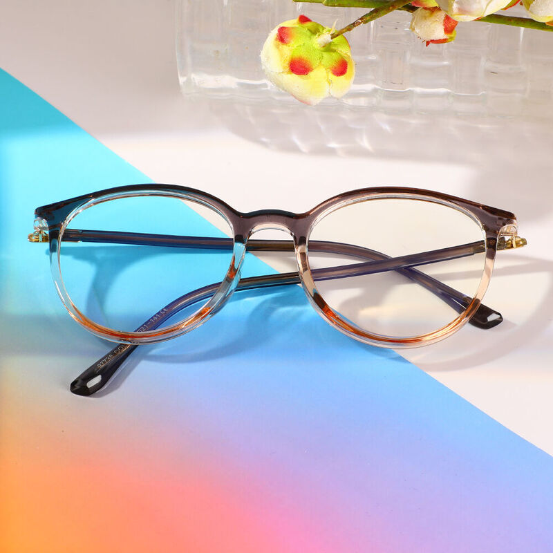 Norrisa Cat Eye Gray Glasses