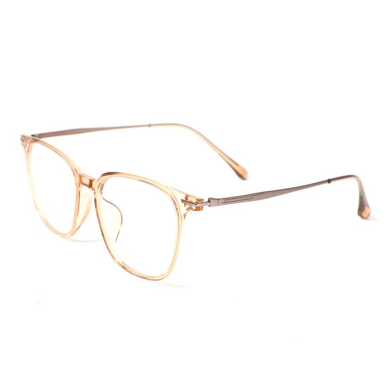 Morgan Rectangle Brown Glasses