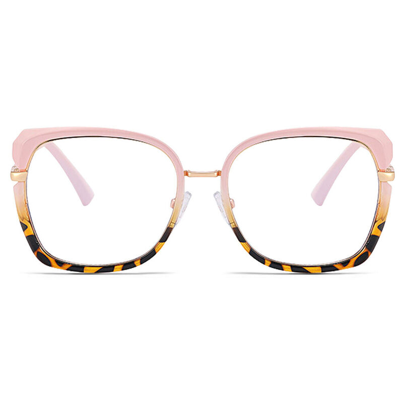 Alvira Square Pink Glasses