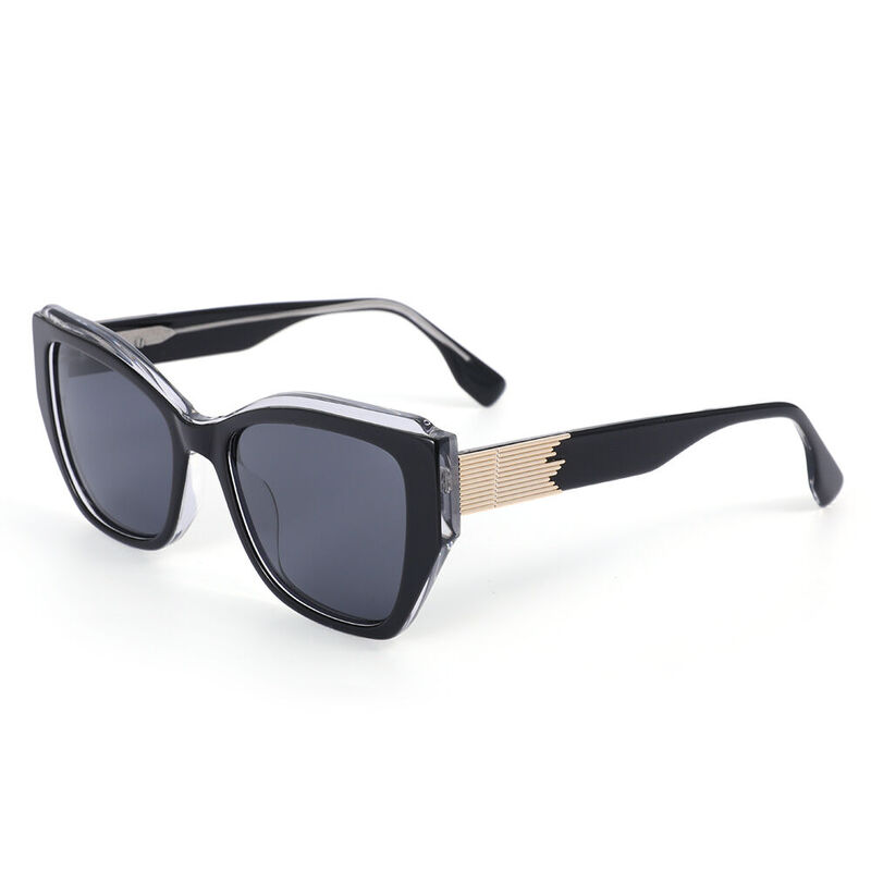 Phoenix Cat Eye Black Clear Sunglasses - Aoolia.com