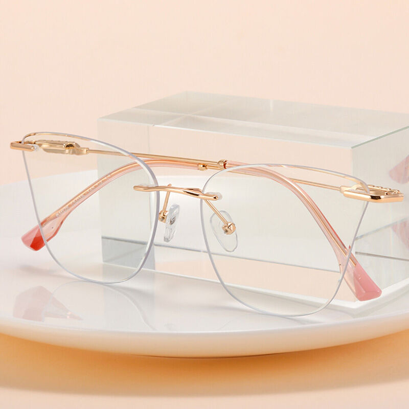 Occam Cat Eye Pink Glasses