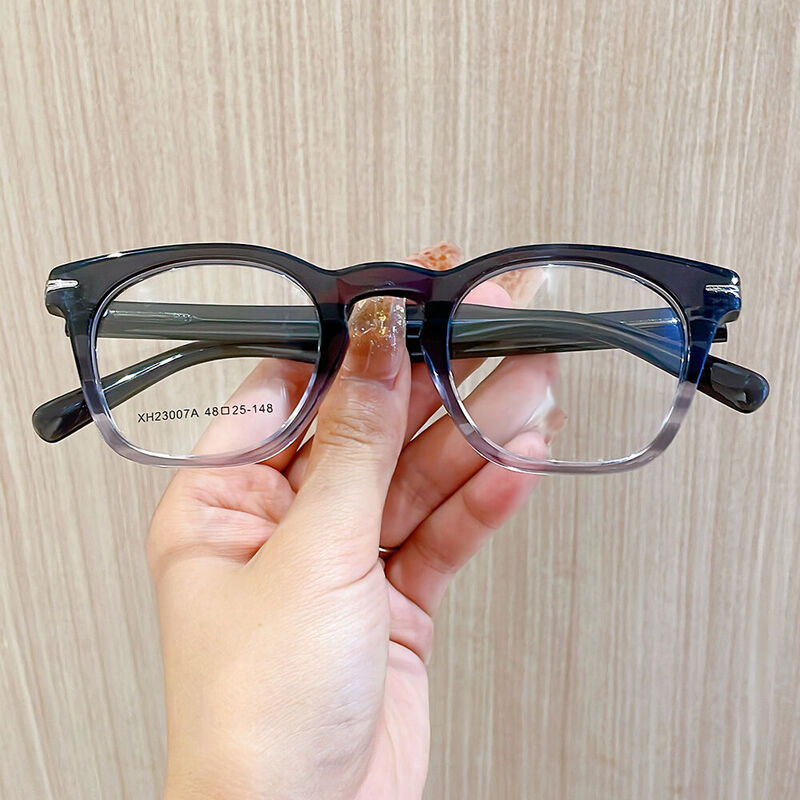 Euphemie Square Grey Glasses