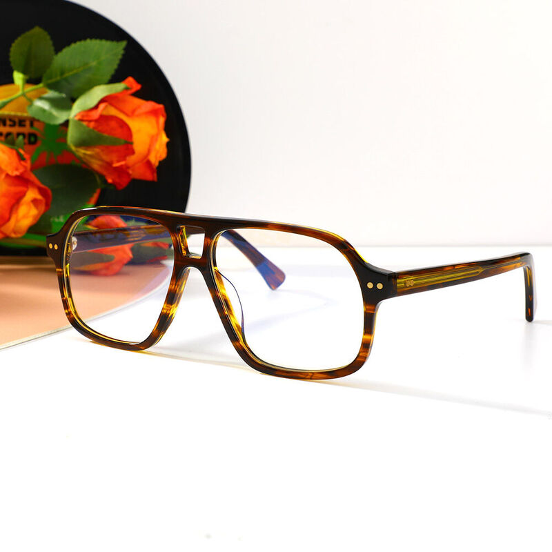 Bessem Aviator Tortoise Glasses