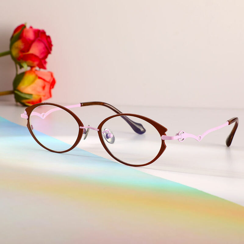 Rex Ovale Gelbe Brille