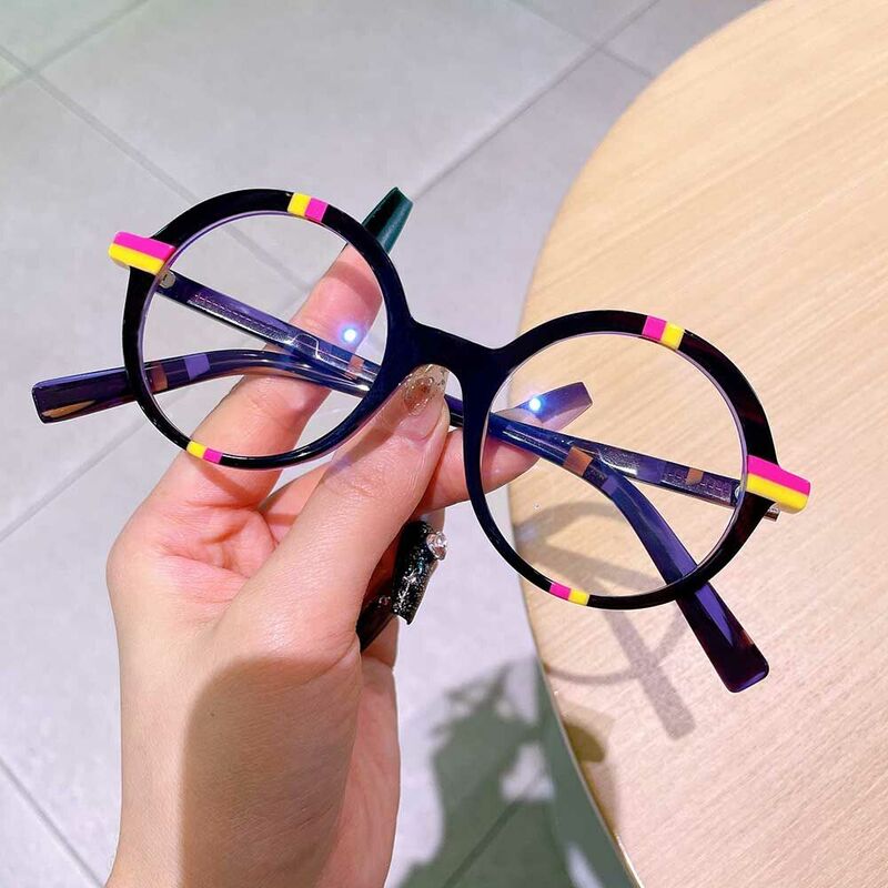 Wordswort Round Multicolor Glasses