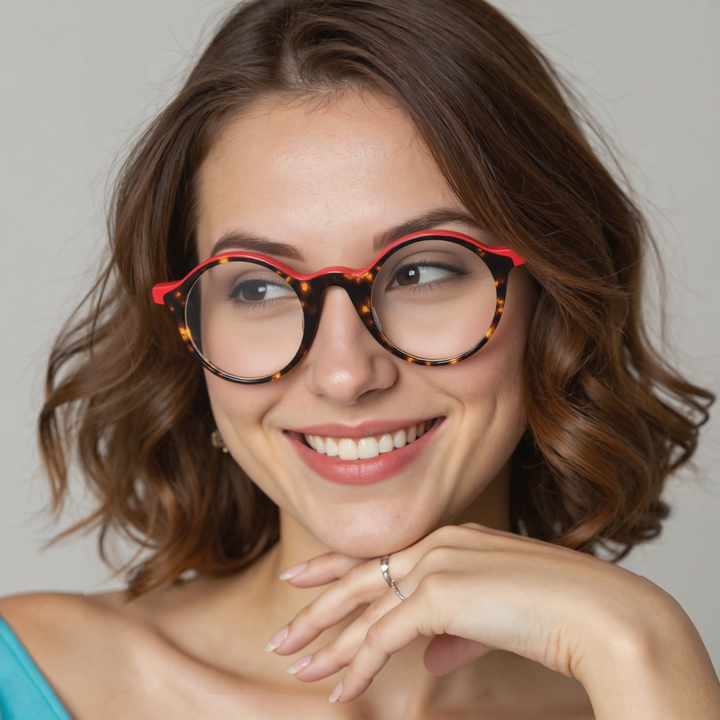 Cheryl Runde Rote Brille