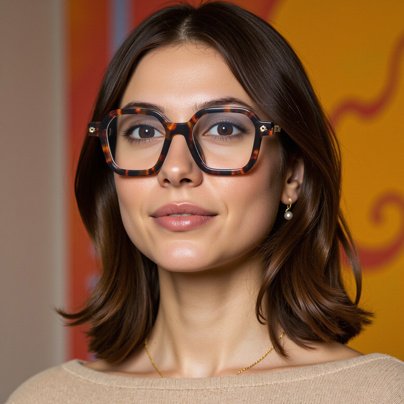 Ice Cream Geometric Tortoise Glasses