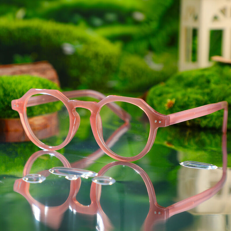 Madeline Round Pink Glasses