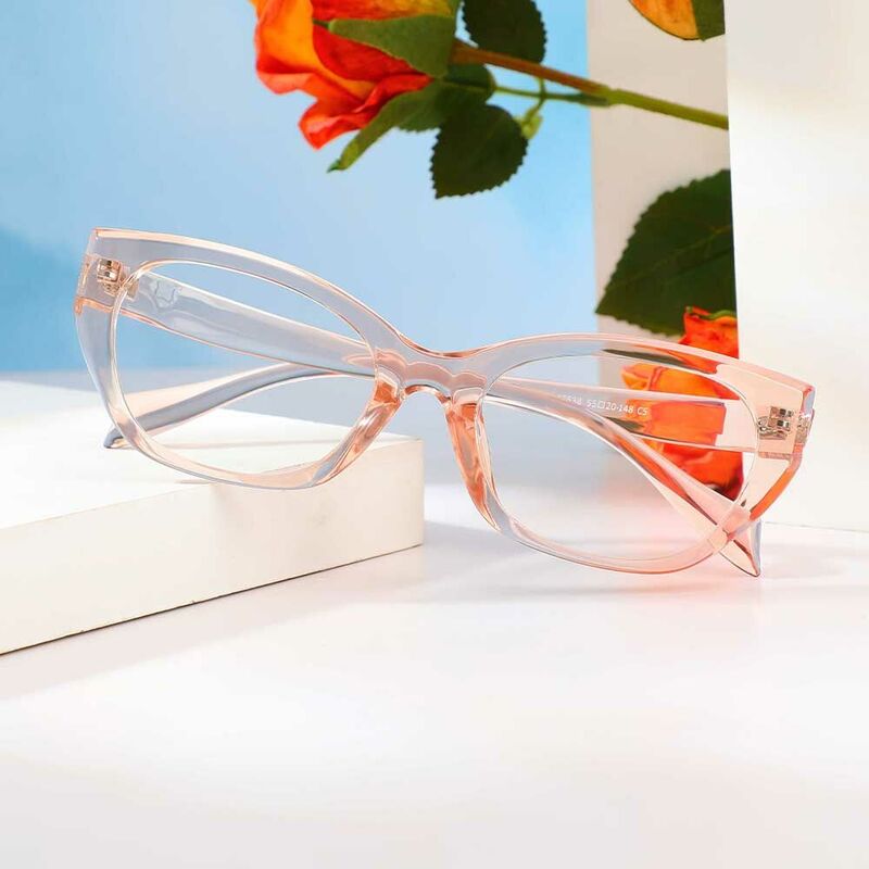 Faithe Cat Eye Rosa Brille