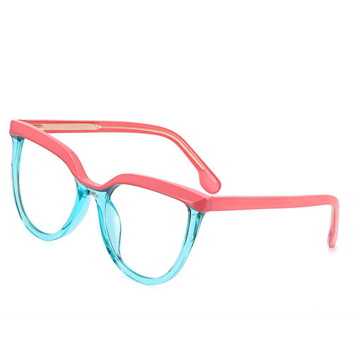 Eleanore Cat Eye Pink Blue Glasses