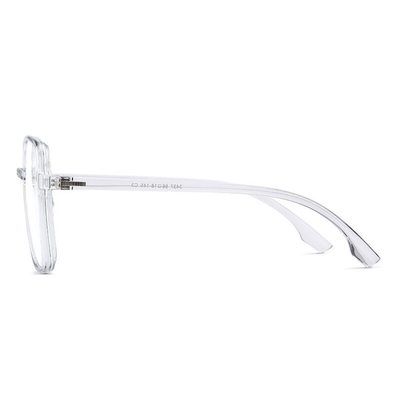 Visiona Square Clear Grey Glasses