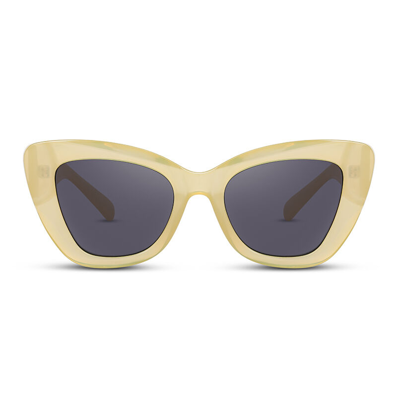 Honeymoon Cat Eye Yellow/Grey Sunglasses