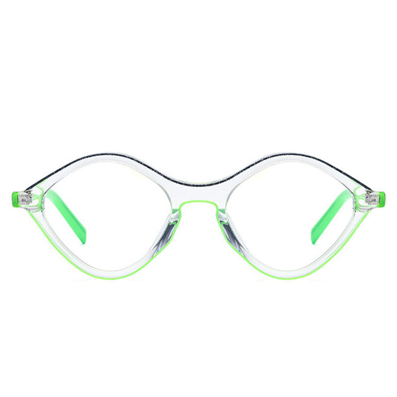 Kanina Oval Green Glasses