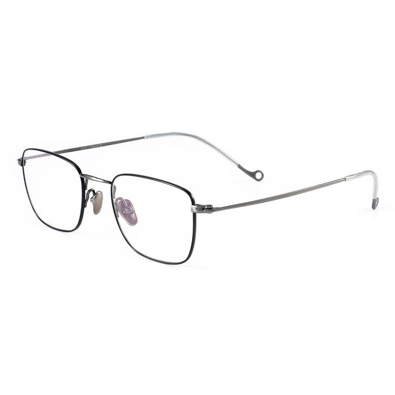 Gunter Square Gunmetal Glasses