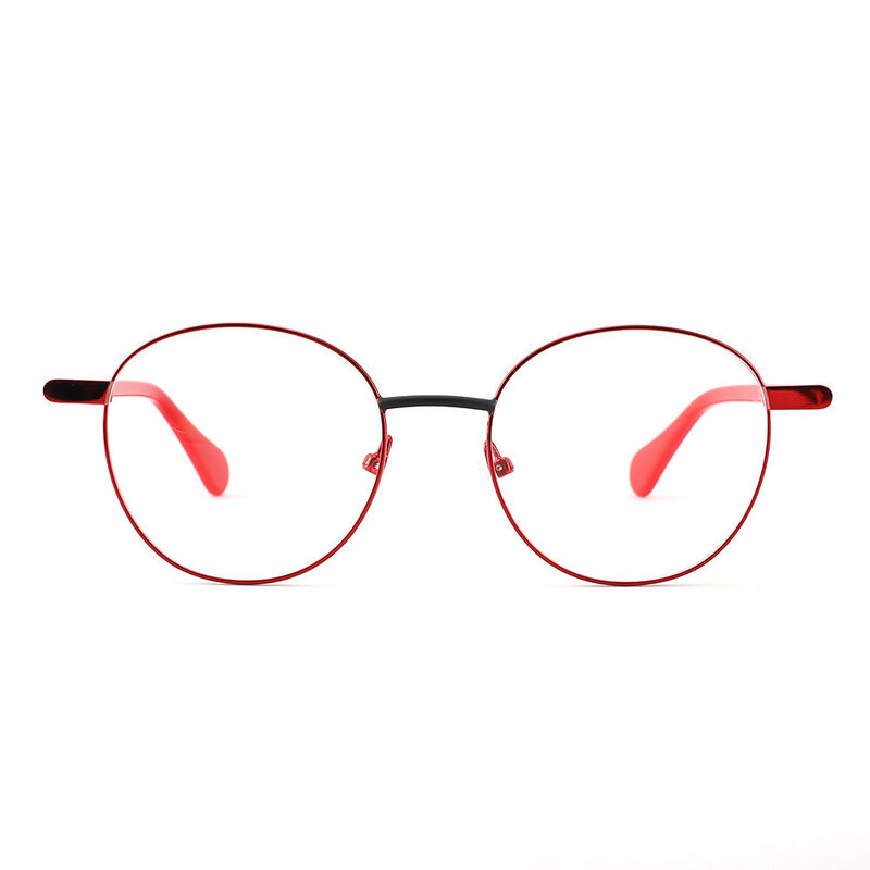 Milton Round Red Glasses