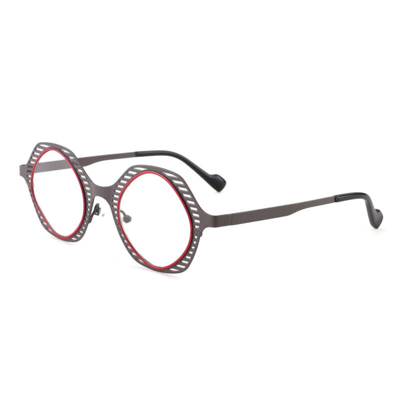 Mond Geometric Brown Glasses