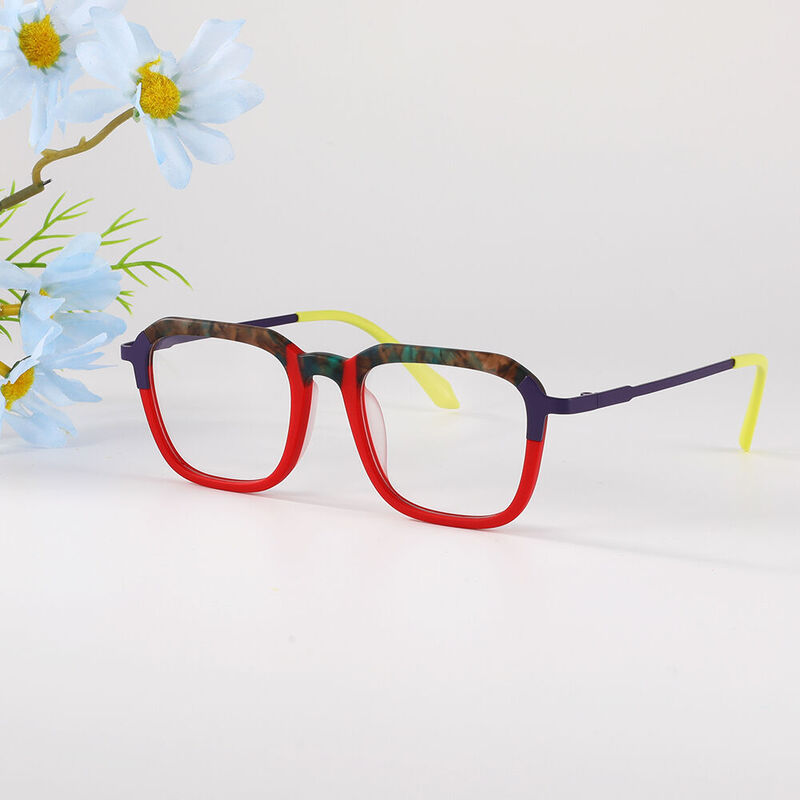 Hadley Square Red Glasses