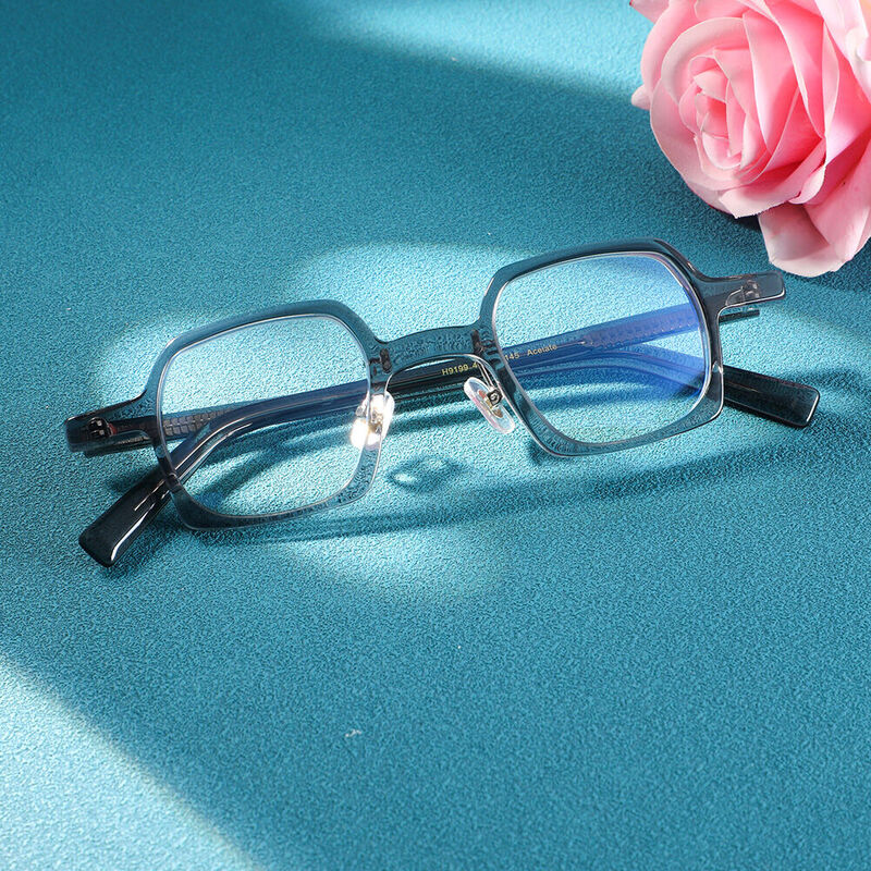 Cecil Square Gray Glasses