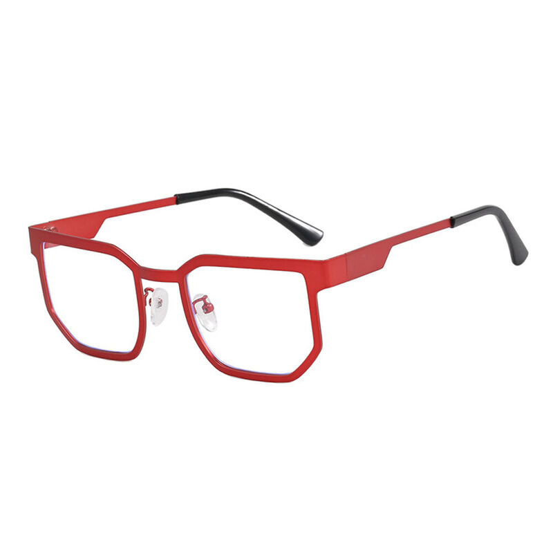 Bello Geometric Red Glasses