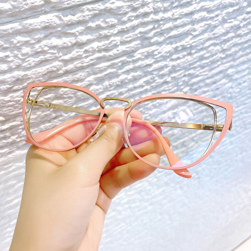 Betey Cat Eye Pink Glasses