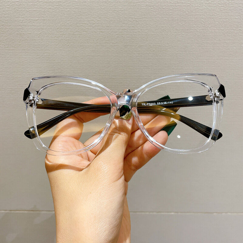 Isabella Cat Eye Clear Glasses