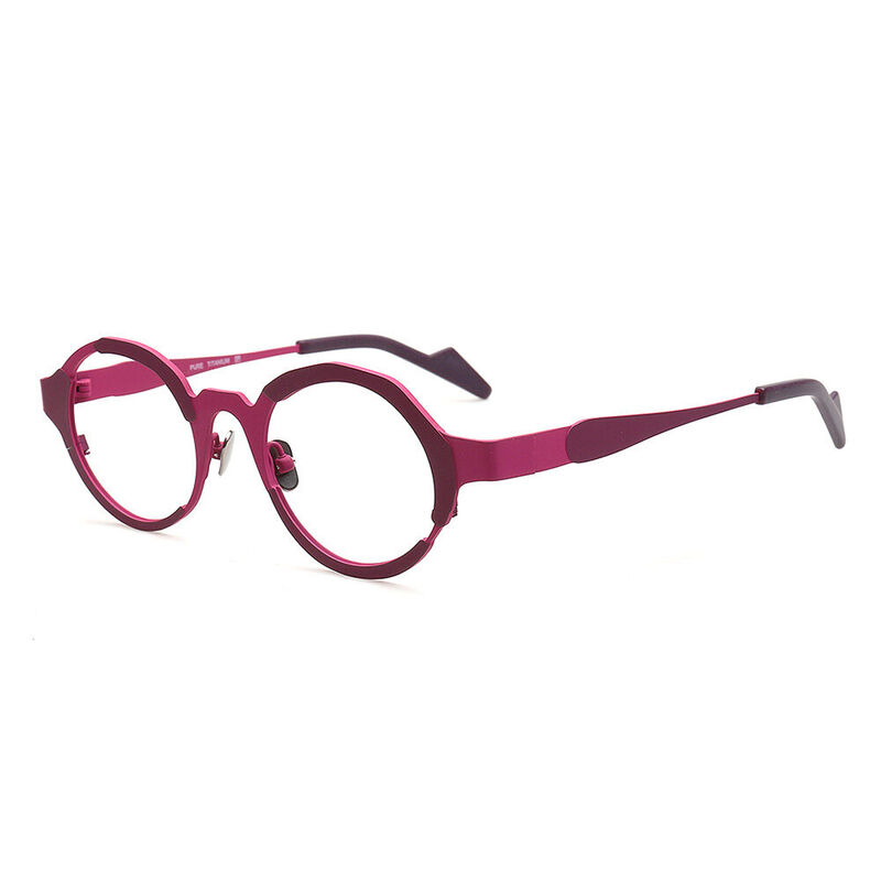 Uriaa Round Purple Glasses