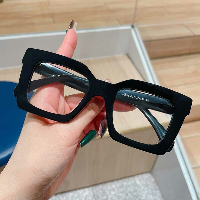 Steward Quadratische Schwarze Brille