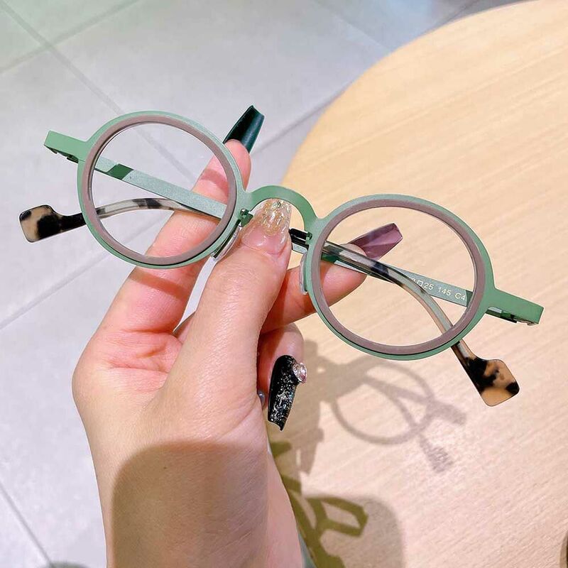 Lunettes de Vue Horacee Ronde Marron