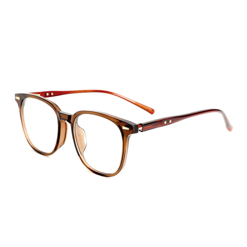 Archibald Square Brown Glasses