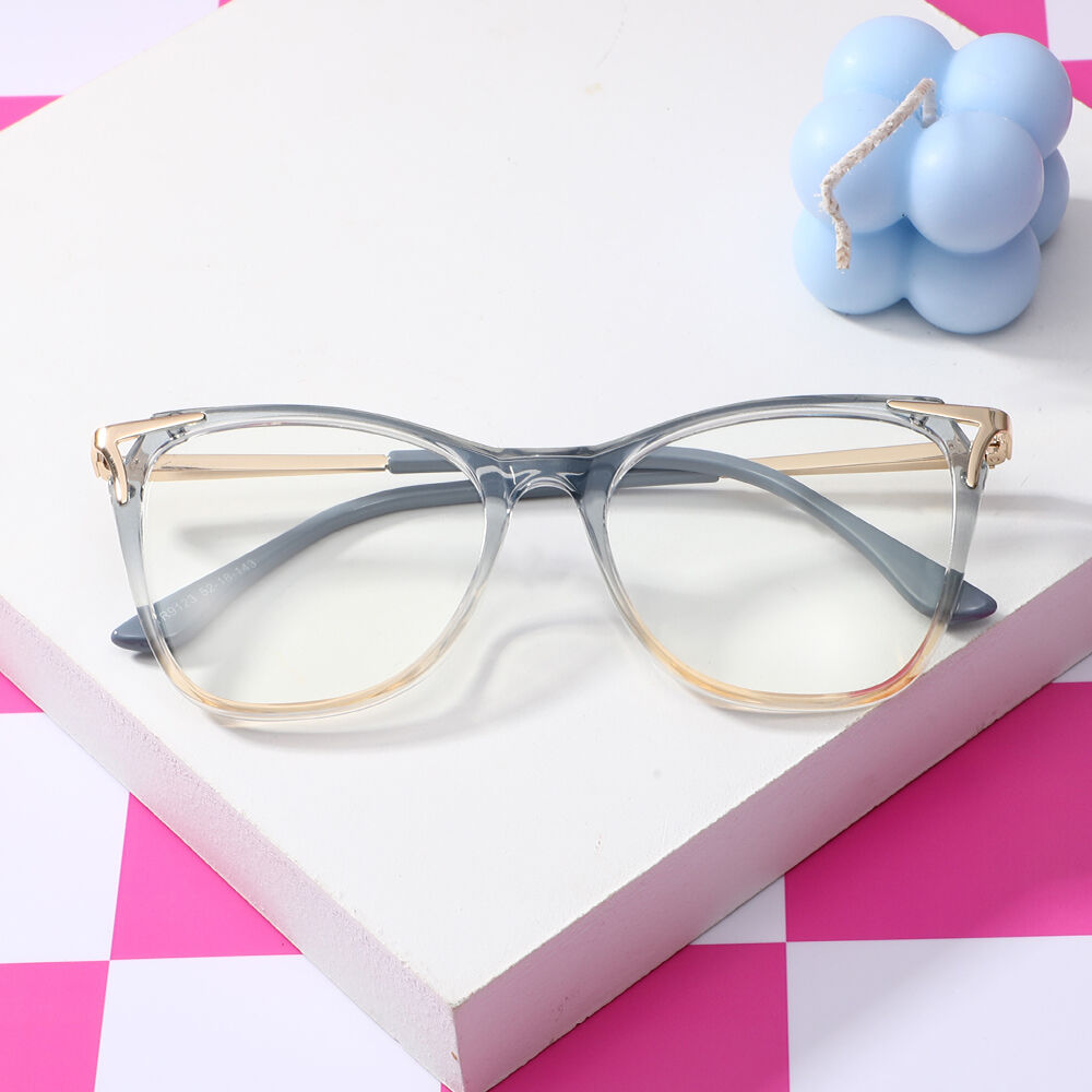 Jeromee Cat Eye Gray Glasses