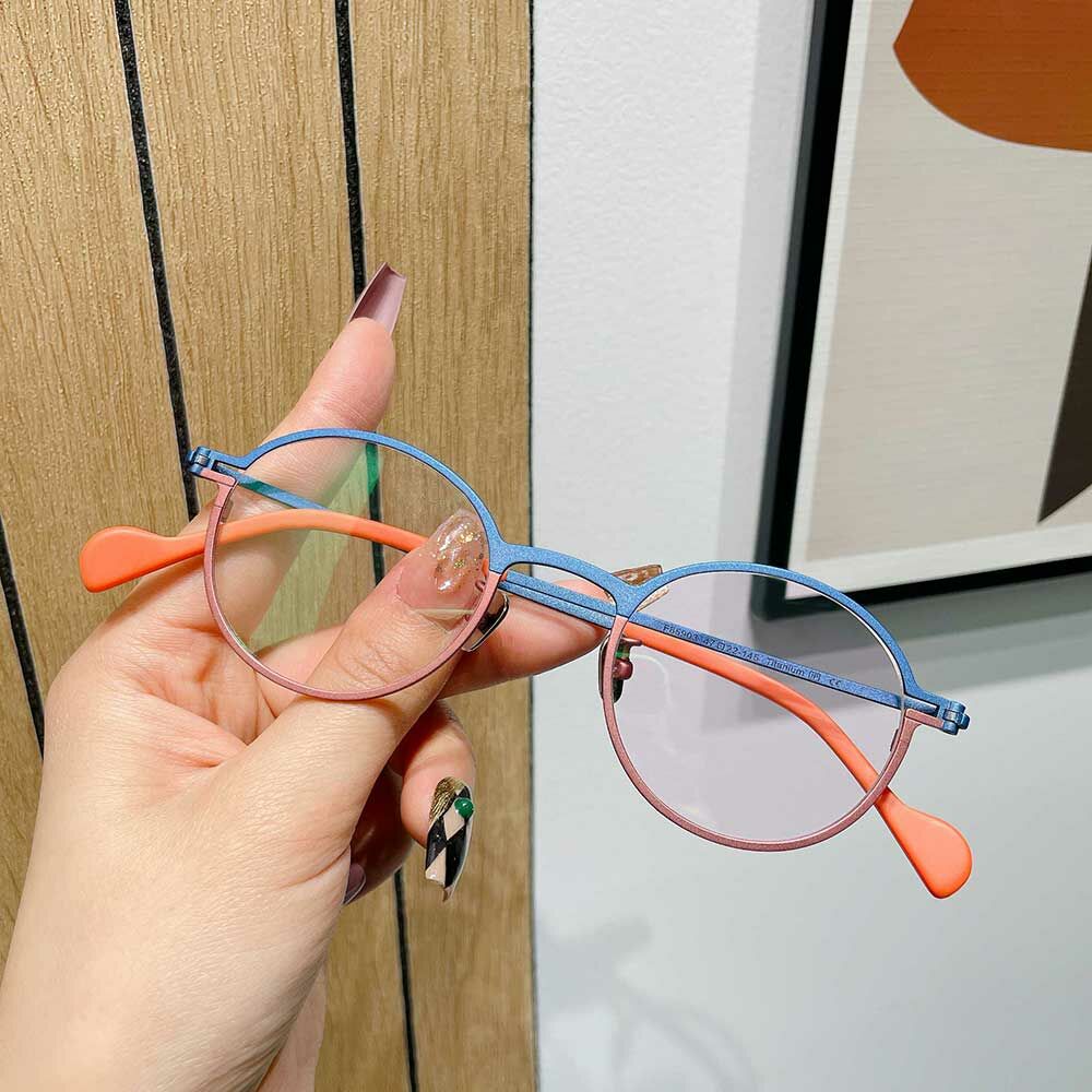 Lunettes de Vue Cook Ronde Bleu