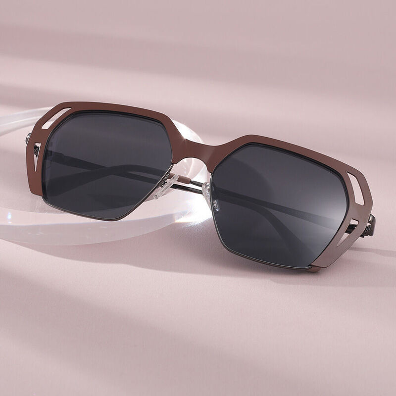 Transform Geometric Brown Sunglasses